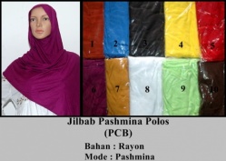 Jilbab Pashmina Polos ((PCB)